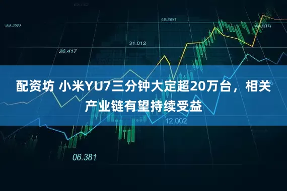 配资坊 小米YU7三分钟大定超20万台，相关产业链有望持续受益